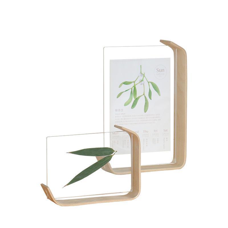 Acrylic Wooden Photo Frame Herbarium Display Frame Calendar DIY Frame Photo Frames For Wedding Party Picture Frame Photo Decor Treasure of gems