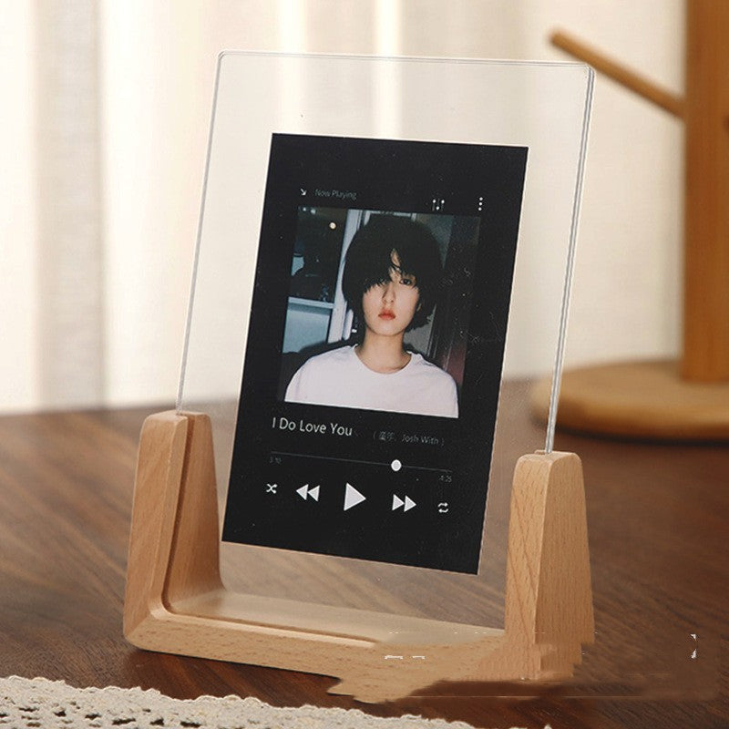 Walnut U-shaped Photo Frame Treasure of gems